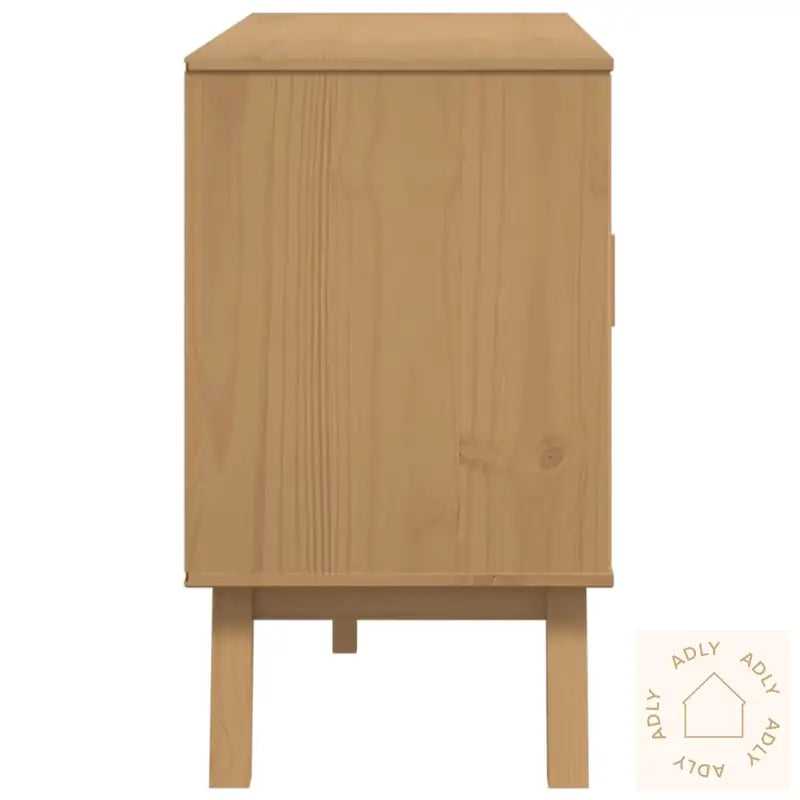 Skjenk Olden Grå Og Brun 114X43X73,5 Cm Heltre Furu