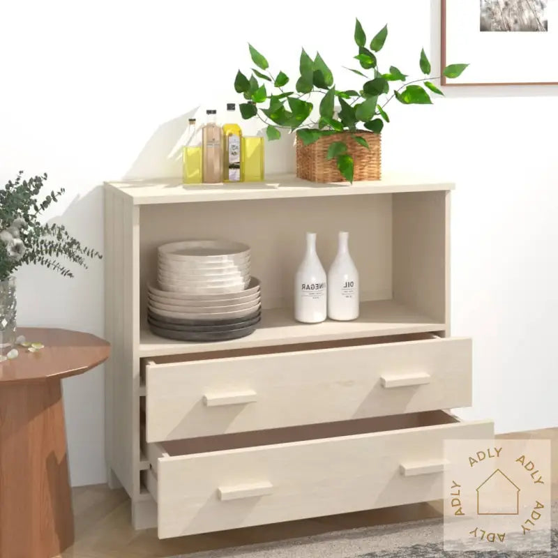Skjenk Hamar Honningbrun 85X35X80 Cm Heltre Furu