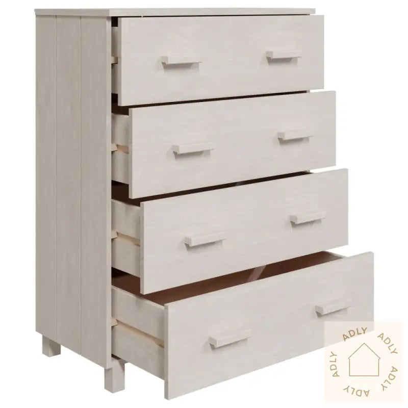 Skjenk Hamar Hvit 79X40X103,5 Cm Heltre Furu