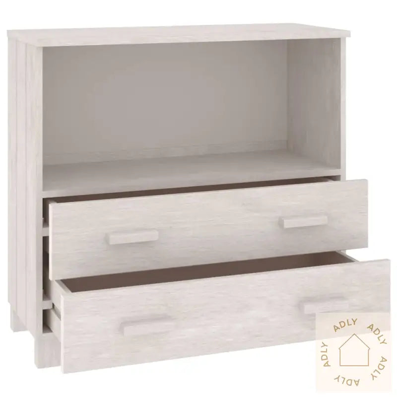 Skjenk Hamar Hvit 85X35X80 Cm Heltre Furu