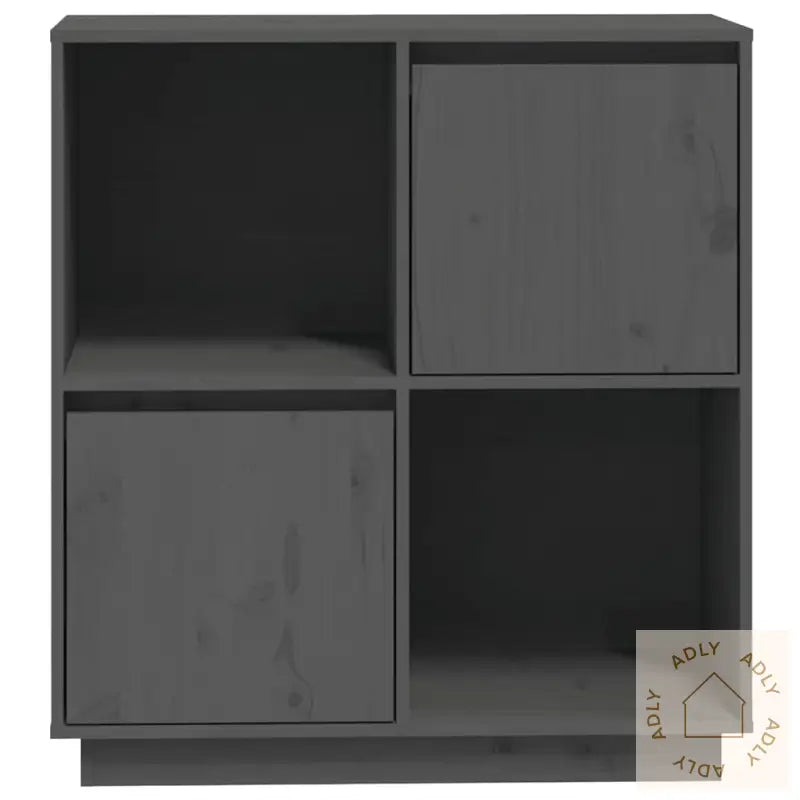 Skjenk Grå 74X35X80 Cm Heltre Furu