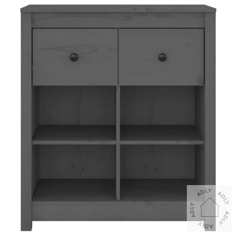 Skjenk Grå 70X35X80 Cm Heltre Furu