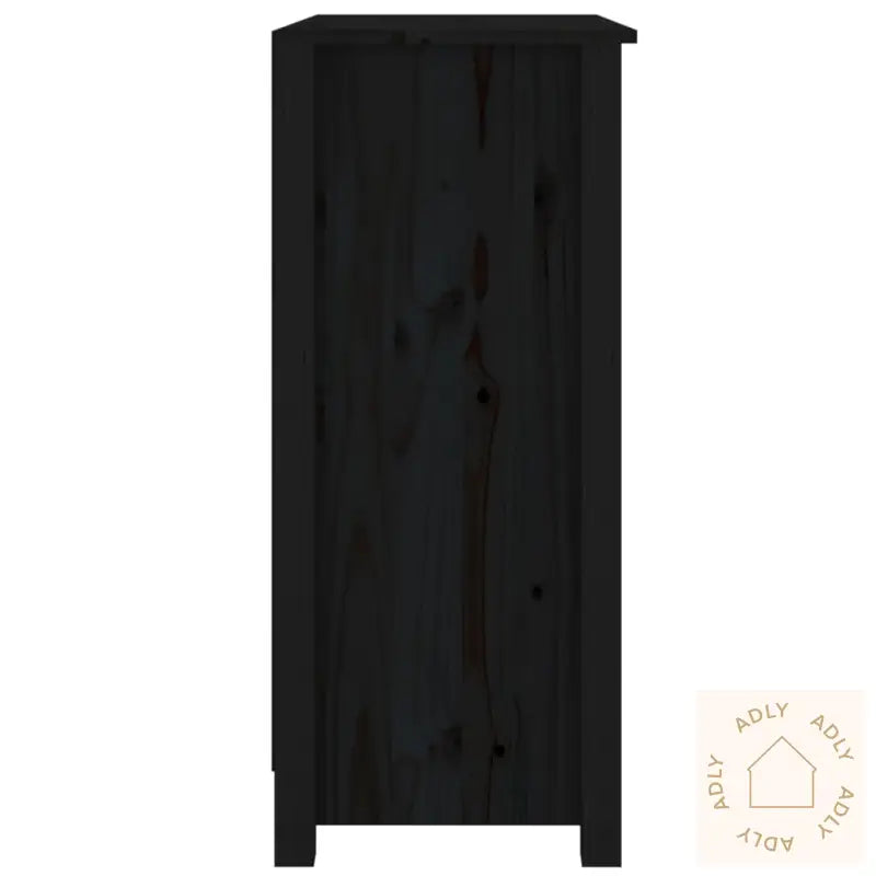 Skjenk Svart 70X35X80 Cm Heltre Furu
