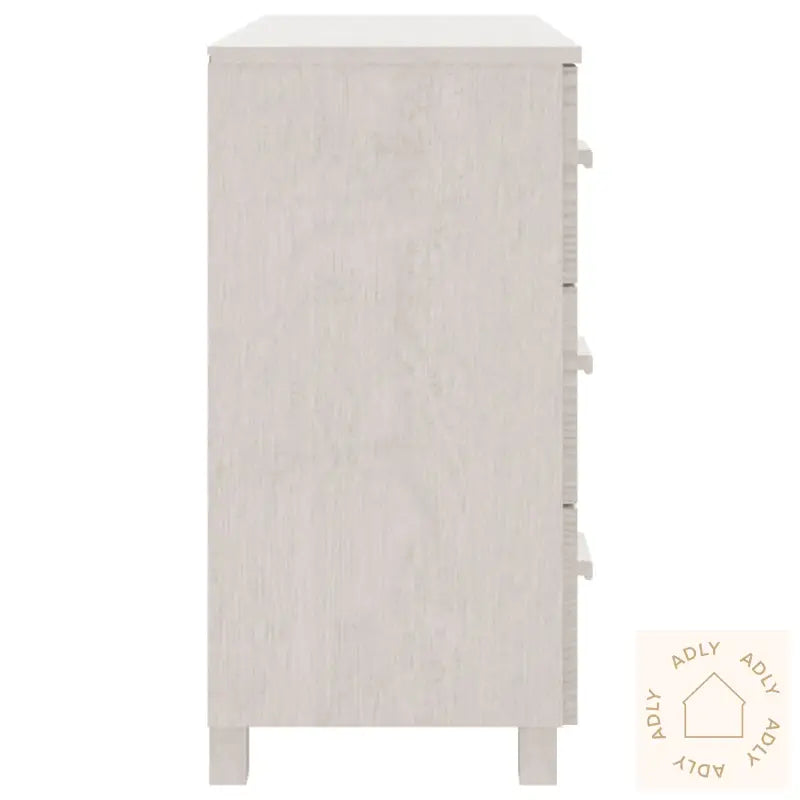 Skjenk Hamar Hvit 90X40X80 Cm Heltre Furu