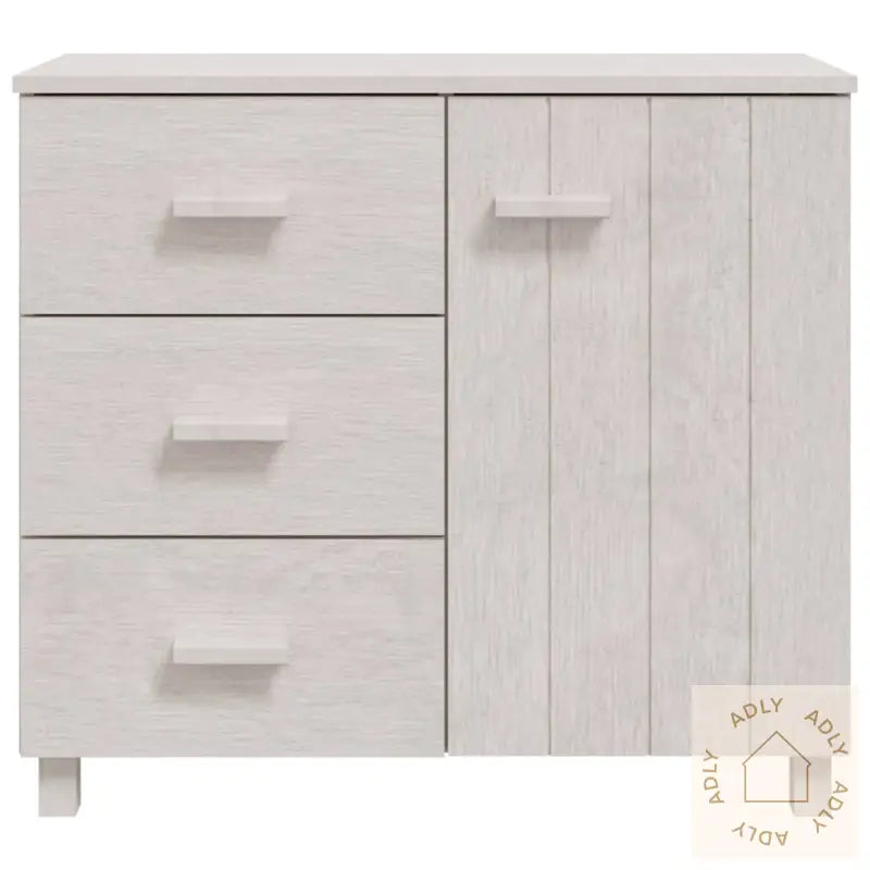 Skjenk Hamar Hvit 90X40X80 Cm Heltre Furu