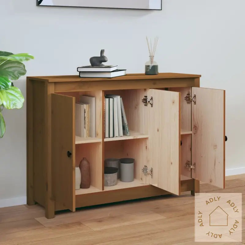 Skjenk Honningbrun 100X35X74 Cm Heltre Furu