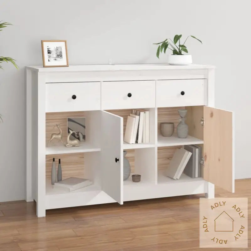 Skjenk Hvit 100X35X74 Cm Heltre Furu