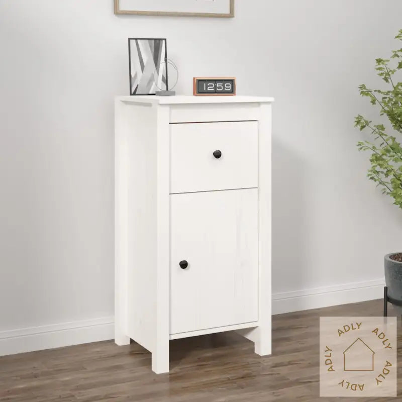 Skjenk Hvit 40X35X80 Cm Heltre Furu
