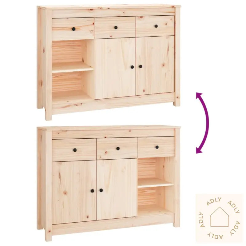 Skjenk 100X35X74 Cm Heltre Furu