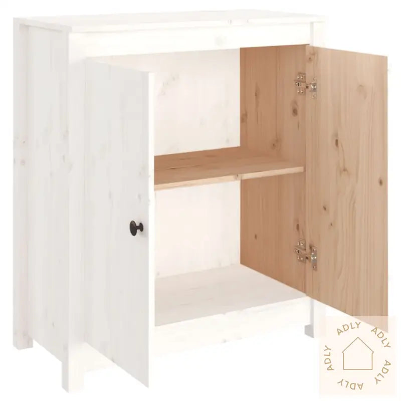 Skjenk Hvit 70X35X80 Cm Heltre Furu