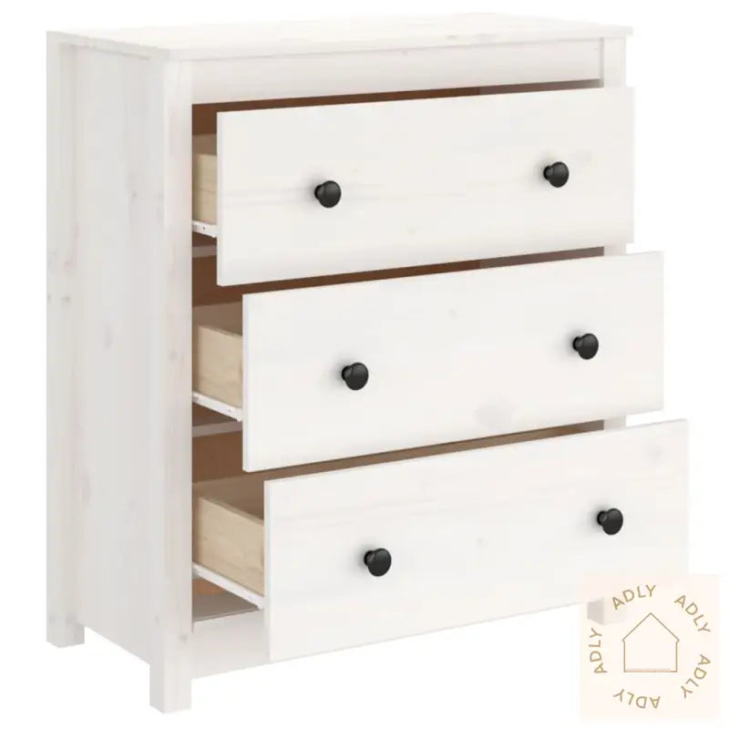 Skjenk Hvit 70X35X80 Cm Heltre Furu