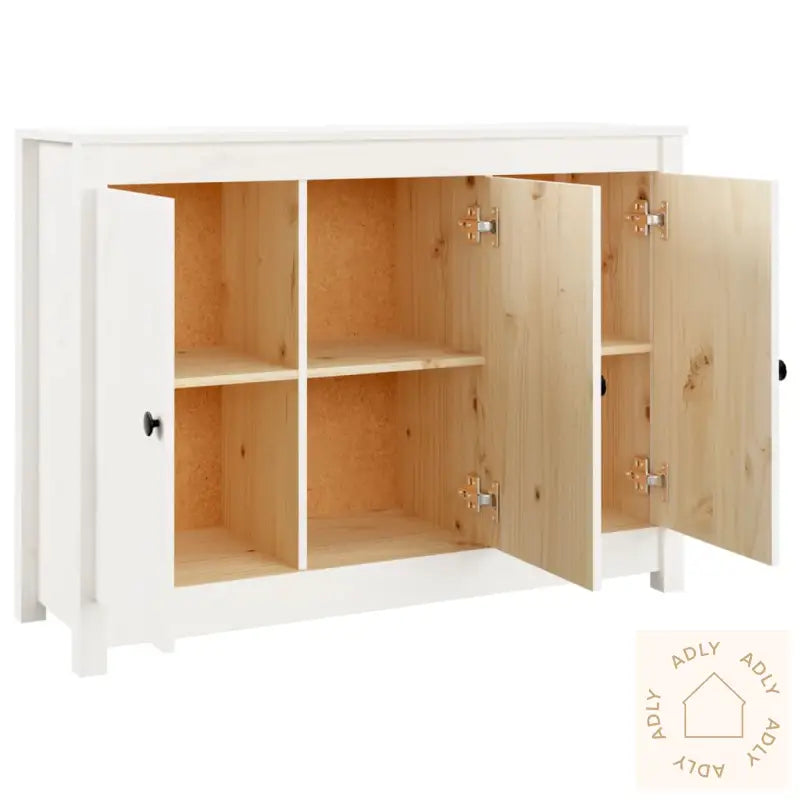 Skjenk Hvit 100X35X74 Cm Heltre Furu