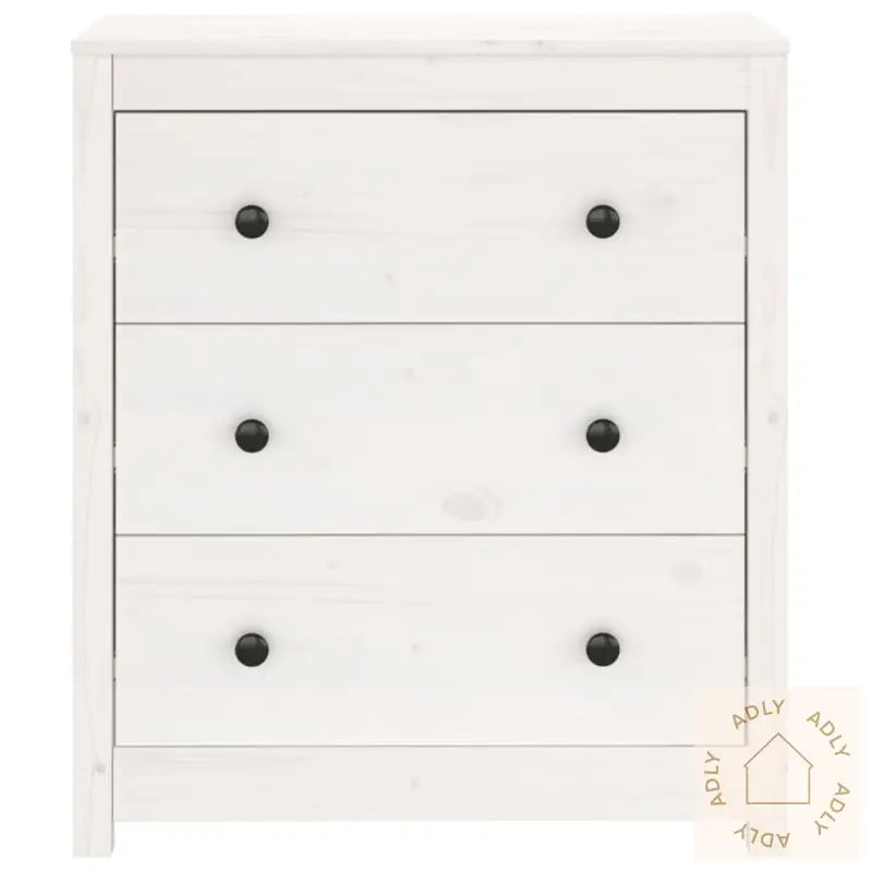 Skjenk Hvit 70X35X80 Cm Heltre Furu