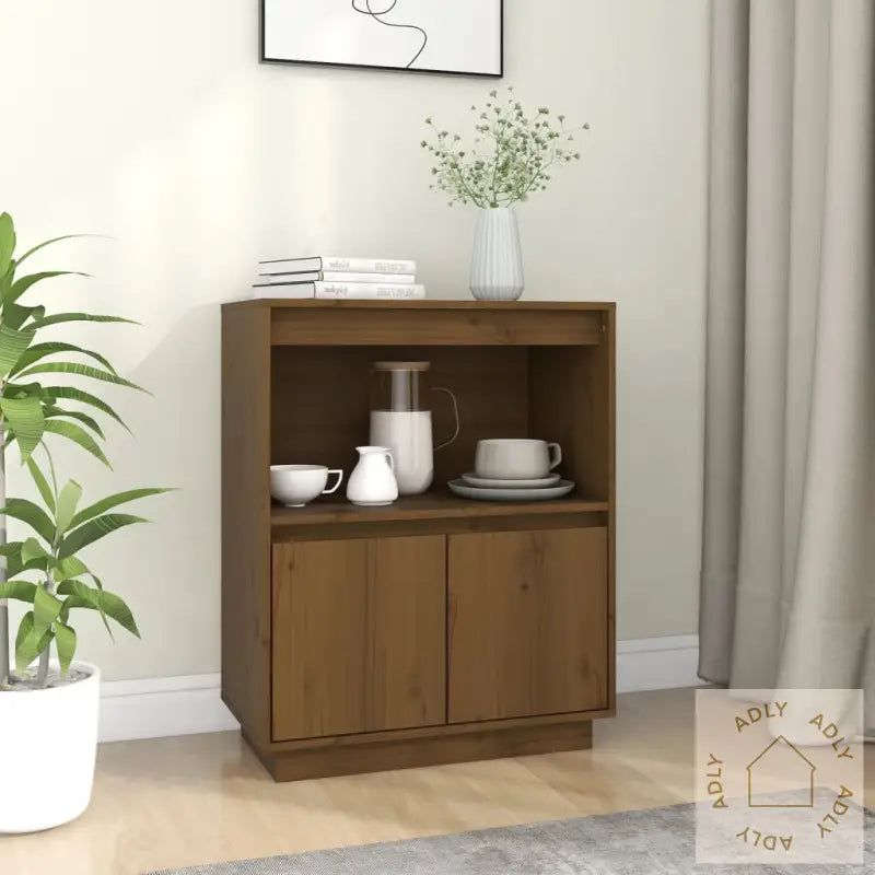 Skjenk Honningbrun 60X34X75 Cm Heltre Furu