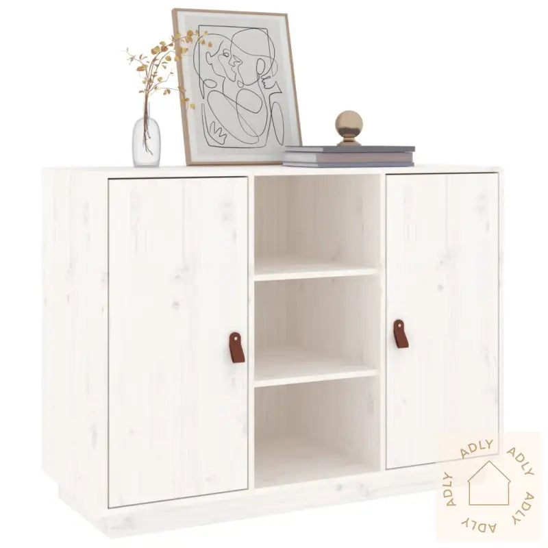 Skjenk Hvit 100X40X75 Cm Heltre Furu