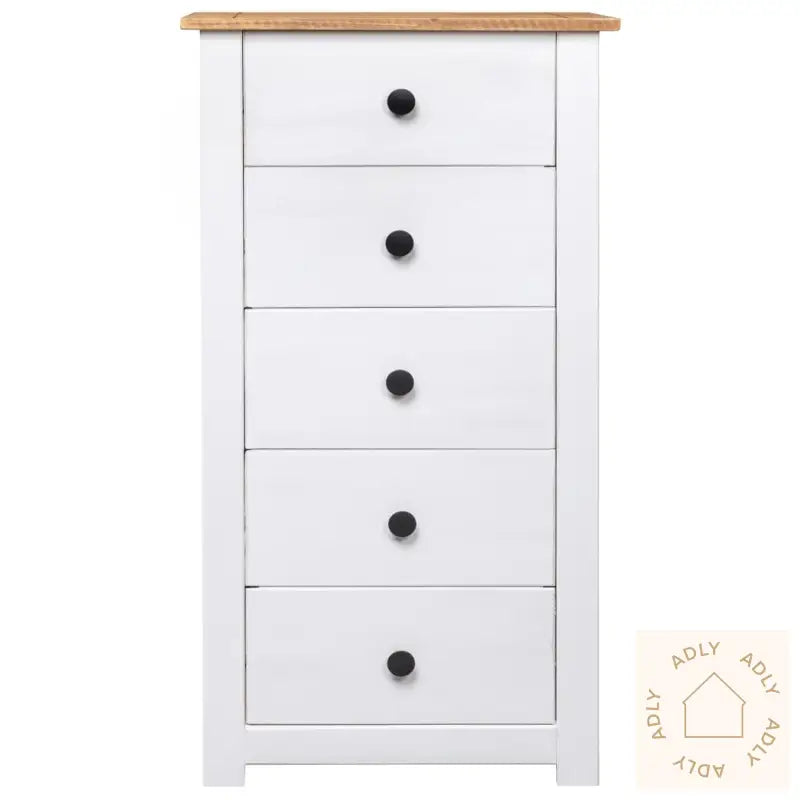 Skjenk Hvit 46X40X89 Cm Furu Panama Range