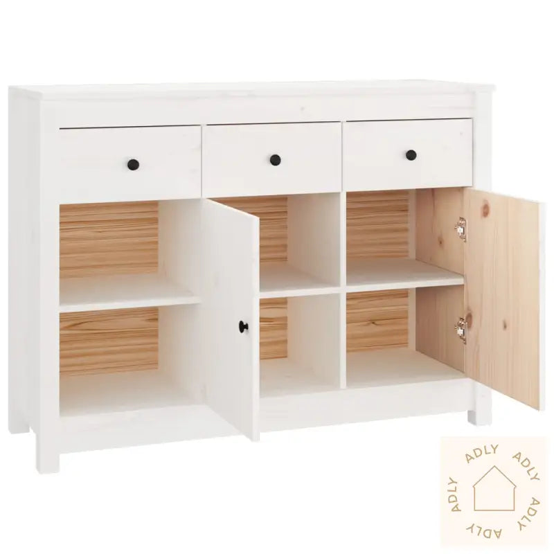 Skjenk Hvit 100X35X74 Cm Heltre Furu