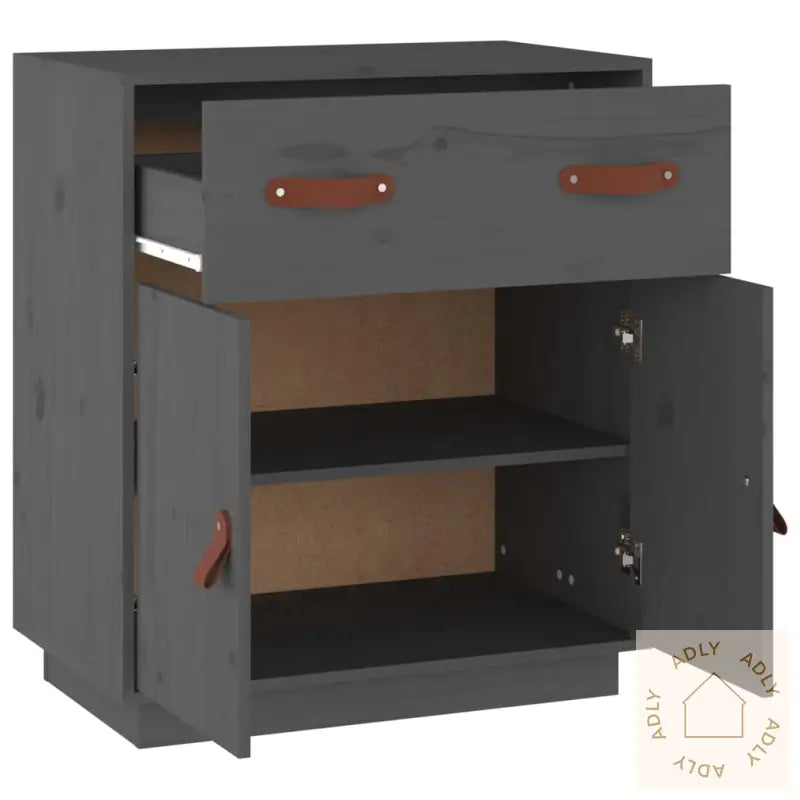 Skjenk Grå 65,5X40X75 Cm Heltre Furu