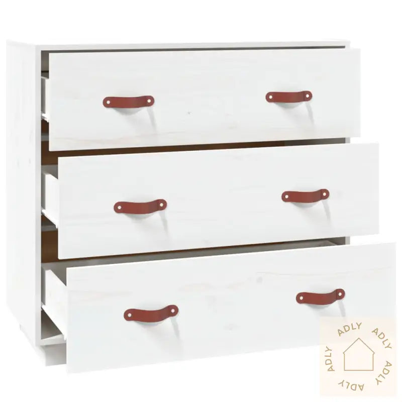 Skjenk Hvit 80X40X75 Cm Heltre Furu