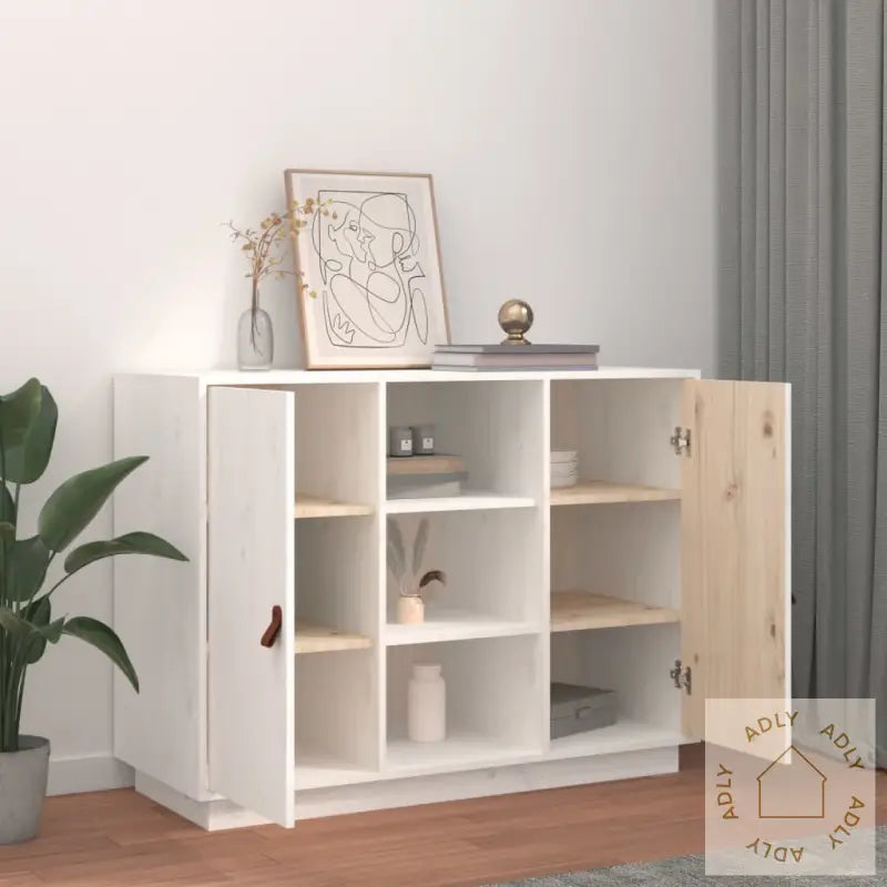 Skjenk Hvit 100X40X75 Cm Heltre Furu