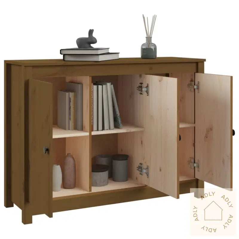 Skjenk Honningbrun 100X35X74 Cm Heltre Furu