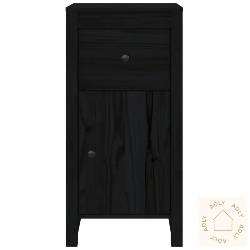Skjenk Svart 40X35X80 Cm Heltre Furu