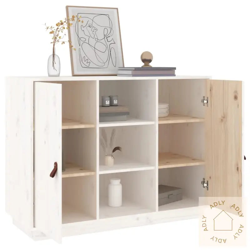 Skjenk Hvit 100X40X75 Cm Heltre Furu