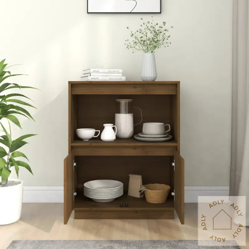 Skjenk Honningbrun 60X34X75 Cm Heltre Furu
