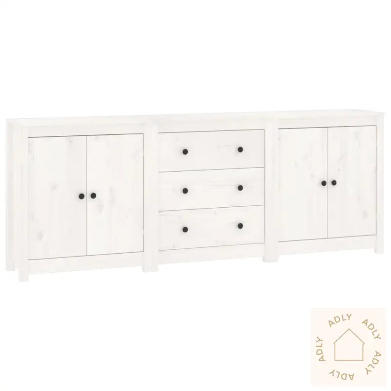 Skjenk Hvit 210X35X80 Cm Heltre Furu