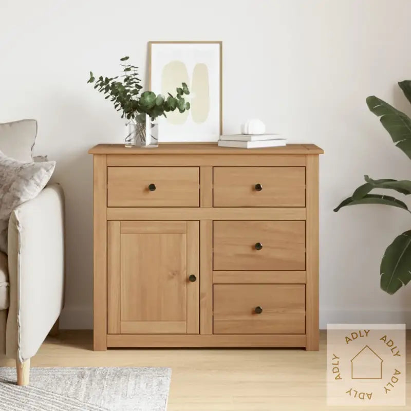 Skjenk Med Skuffer Panama 93X40X80 Cm Heltre Furu