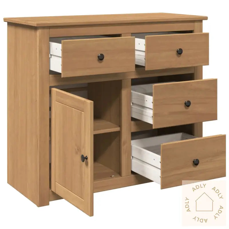 Skjenk Med Skuffer Panama 93X40X80 Cm Heltre Furu