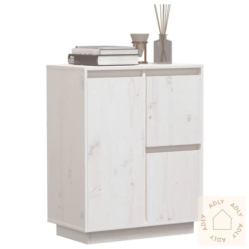 Skjenk Hvit 60X34X75 Cm Heltre Furu