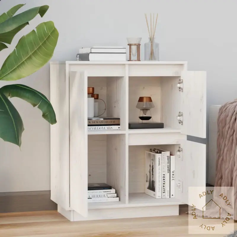 Skjenk Hvit 60X34X75 Cm Heltre Furu