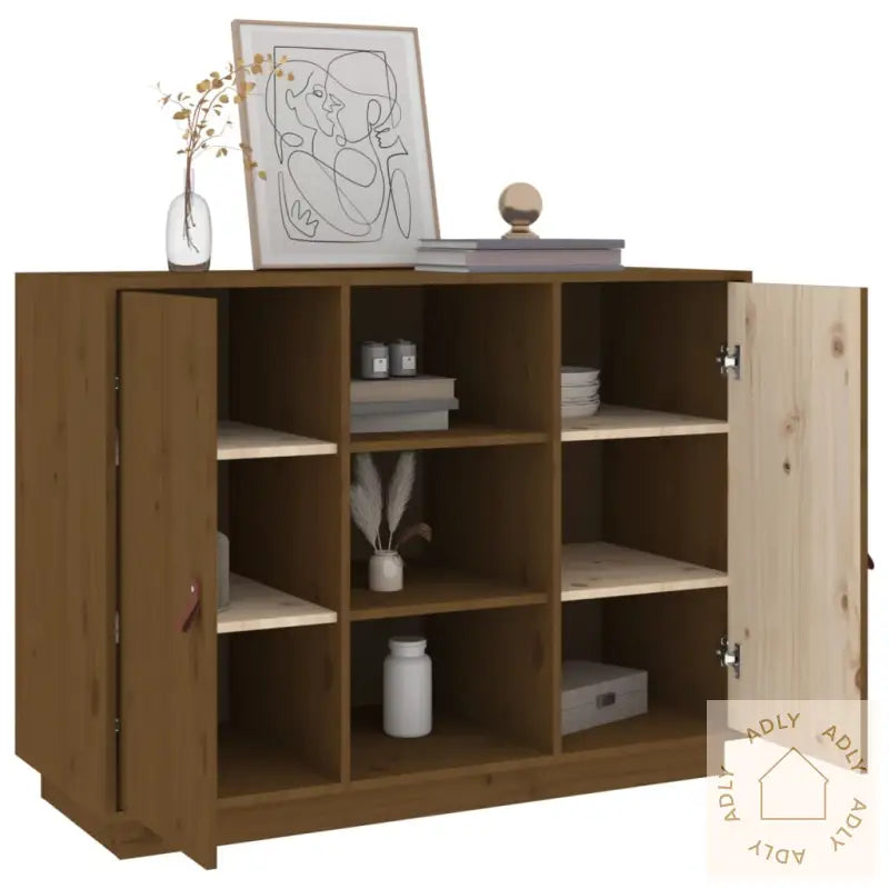 Skjenk Honningbrun 100X40X75 Cm Heltre Furu