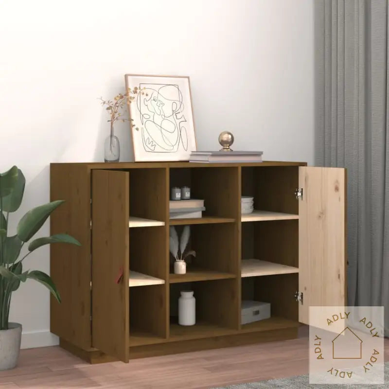 Skjenk Honningbrun 100X40X75 Cm Heltre Furu