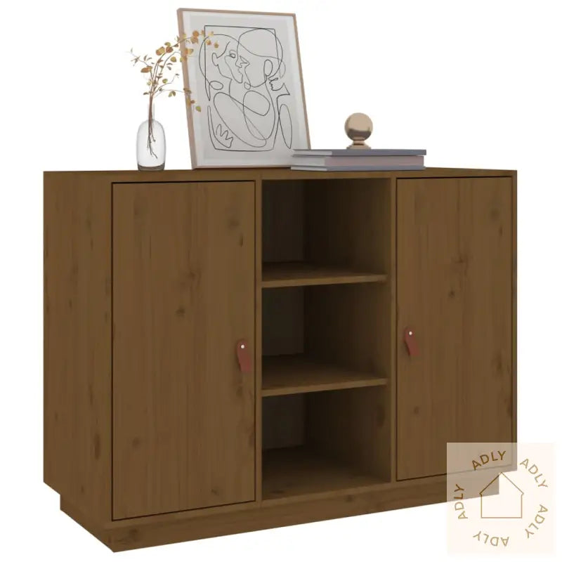 Skjenk Honningbrun 100X40X75 Cm Heltre Furu