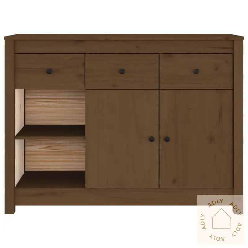 Skjenk Honningbrun 100X35X74 Cm Heltre Furu