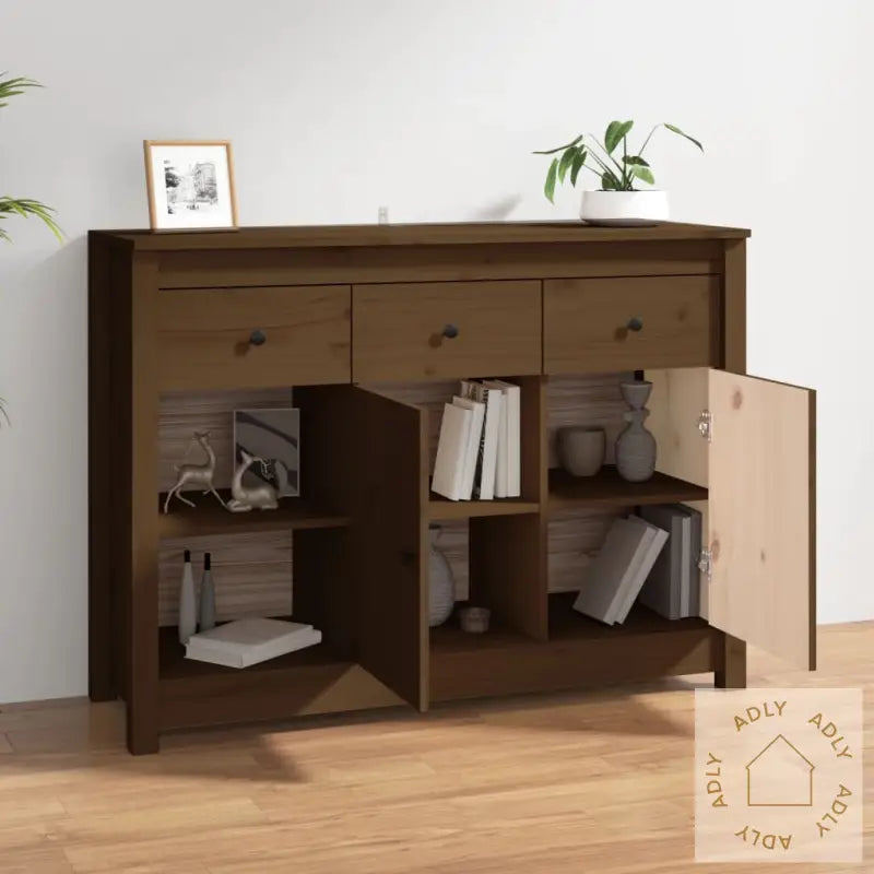 Skjenk Honningbrun 100X35X74 Cm Heltre Furu