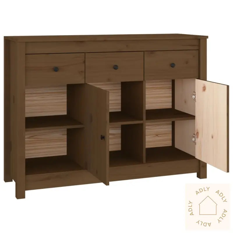 Skjenk Honningbrun 100X35X74 Cm Heltre Furu