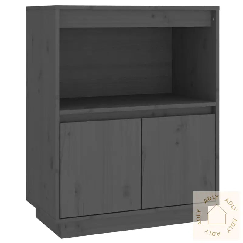 Skjenk Grå 60X34X75 Cm Heltre Furu
