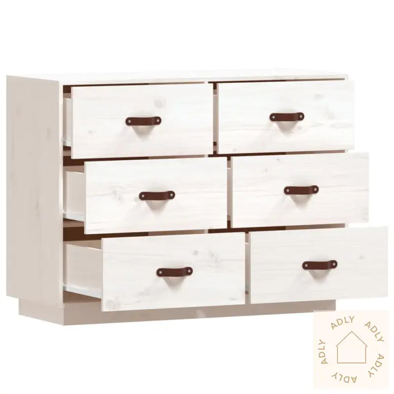 Skjenk Hvit 100X40X75 Cm Heltre Furu