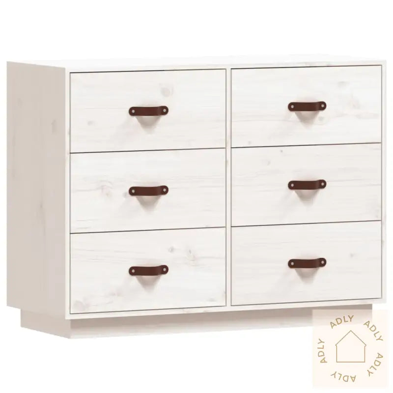 Skjenk Hvit 100X40X75 Cm Heltre Furu
