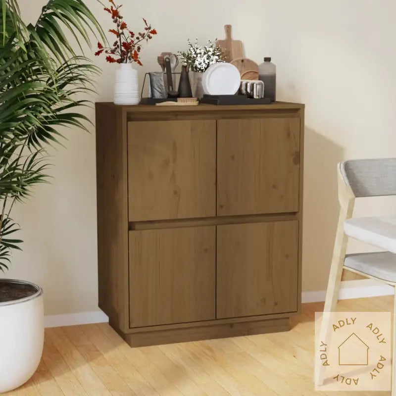Skjenk Honningbrun 60X34X75 Cm Heltre Furu