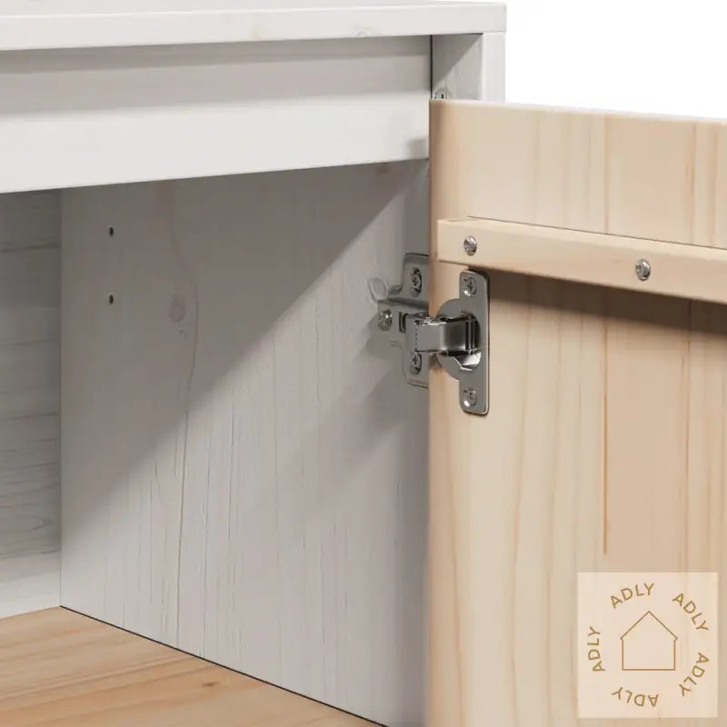 Skjenk Hvit 31,5X34X75 Cm Heltre Furu