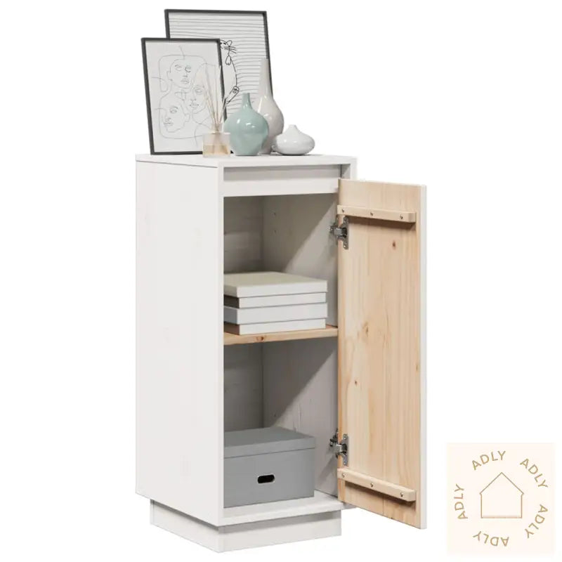 Skjenk Hvit 31,5X34X75 Cm Heltre Furu