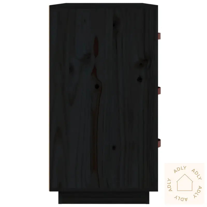 Skjenk Svart 80X40X75 Cm Heltre Furu