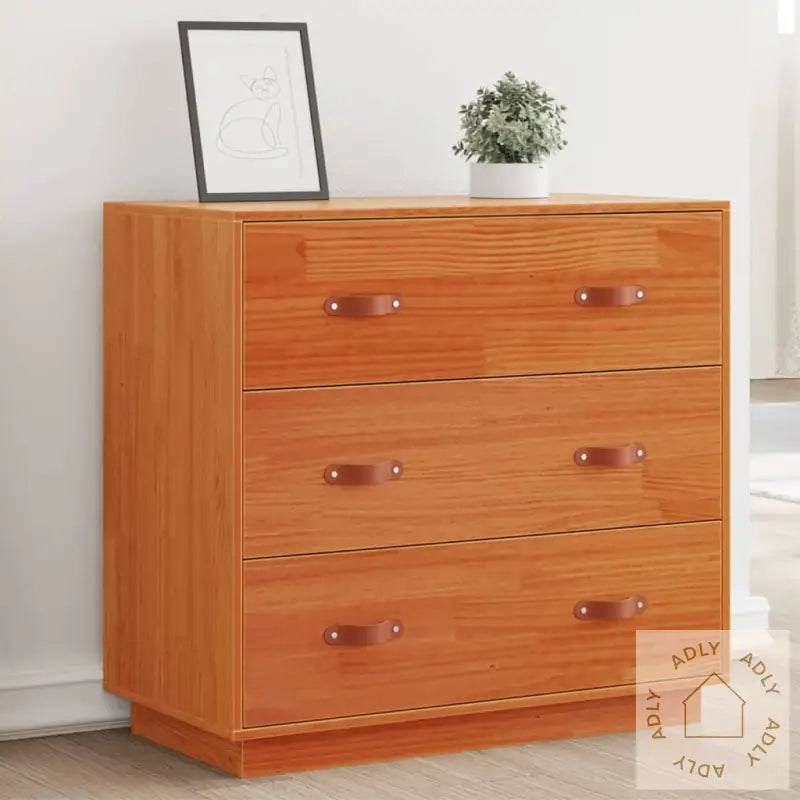 Skjenk Voksbrun 80X40X75 Cm Heltre Furu
