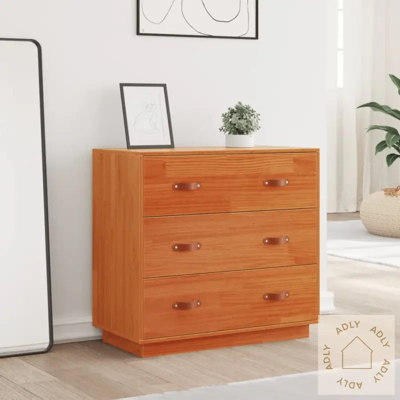 Skjenk Voksbrun 80X40X75 Cm Heltre Furu