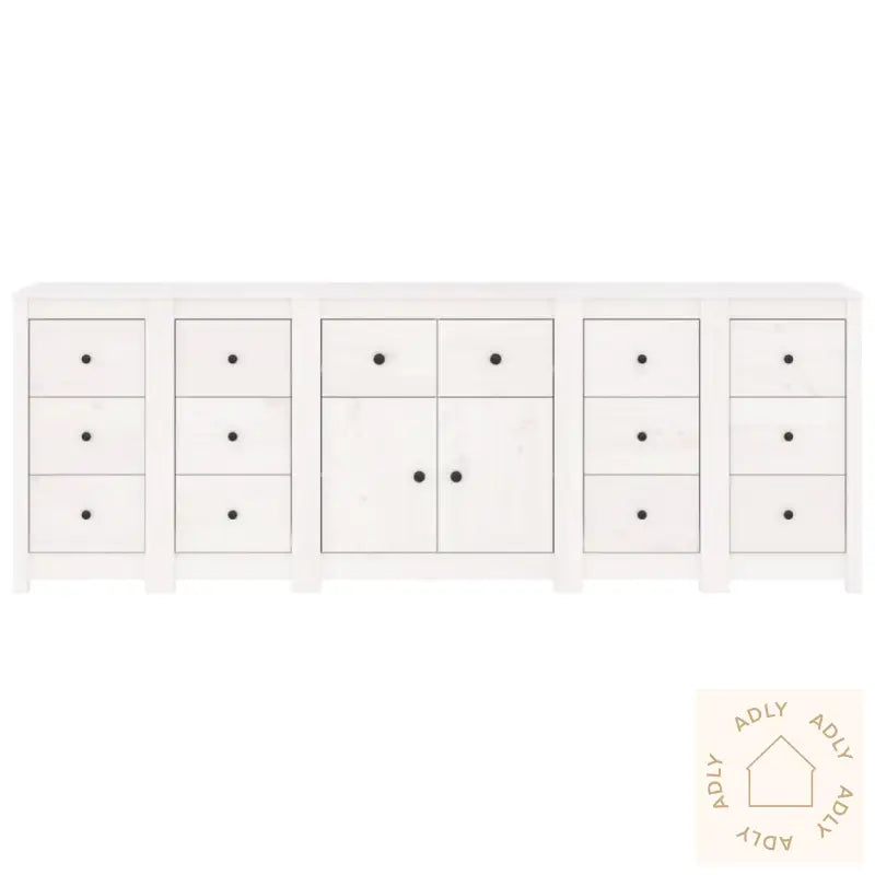 Skjenk Hvit 230X35X80 Cm Heltre Furu