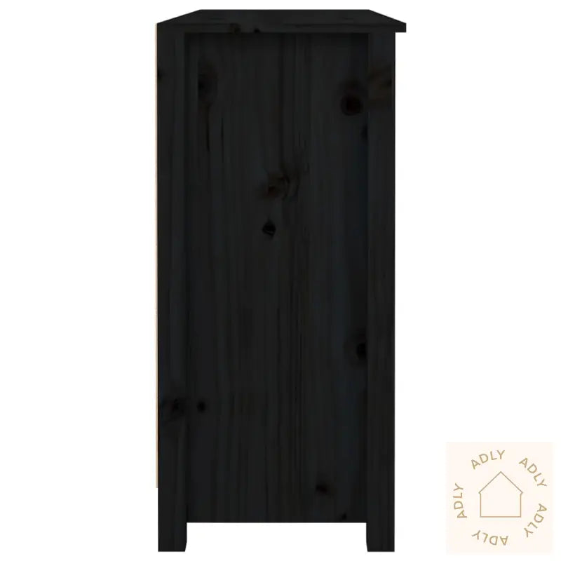Skjenk Svart 100X35X74,5 Cm Heltre Furu